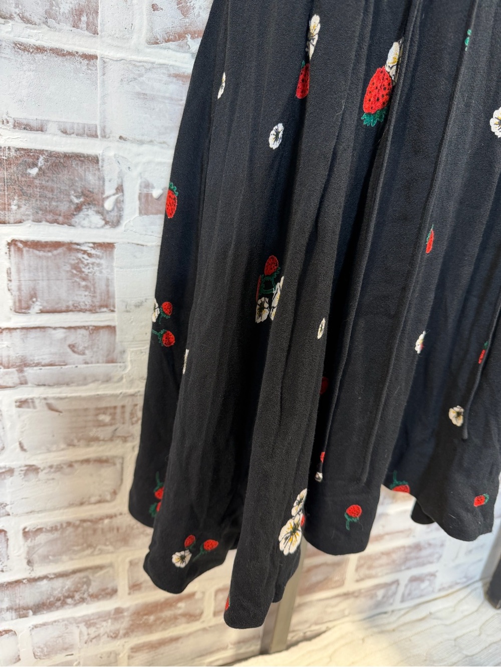 FP Black Strawberry Mini Dress size 2 - Picture 6 of 8